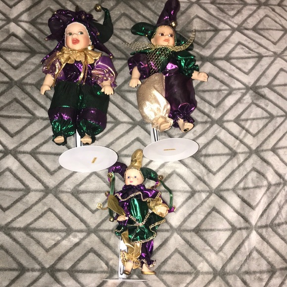 mardi gras porcelain dolls